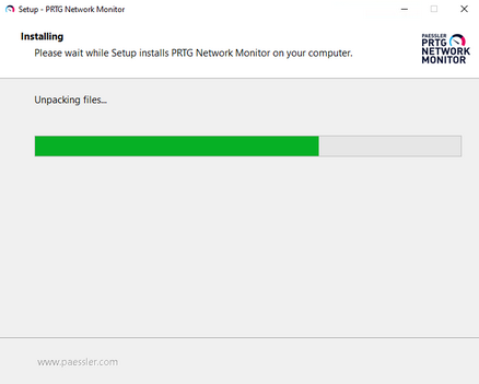 Setup: Installing PRTG Setup: Installing PRTG